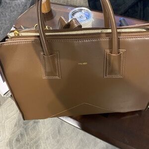 Pixie Mood Tan Satchel Bag